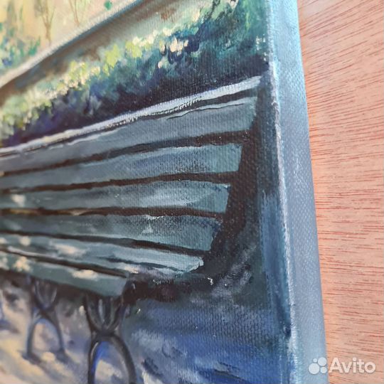 Картина маслом городской пейзаж