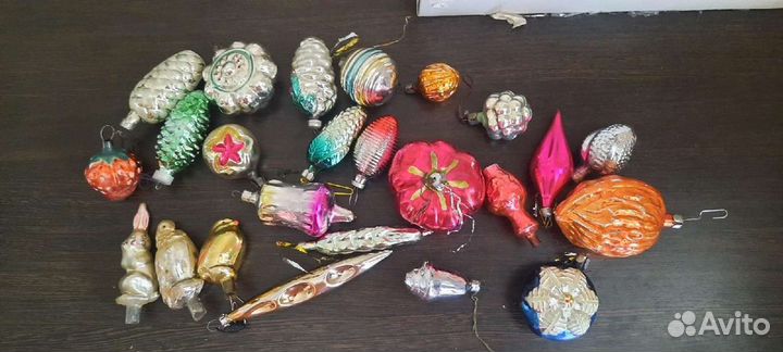 Елочные игрушки стекло
