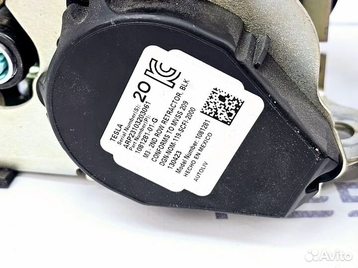 Ремень безопасности задний Tesla Model 3 2023
