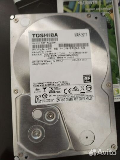Жесткий диск на 1 тб/2тб/3тб бу