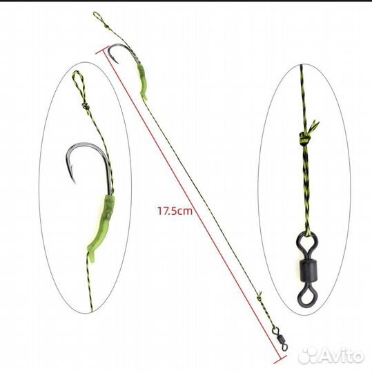 Крючки hirisi, леска hirisi, FTK, 