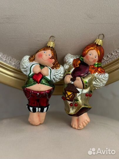 Елочные игрушки ангелочки