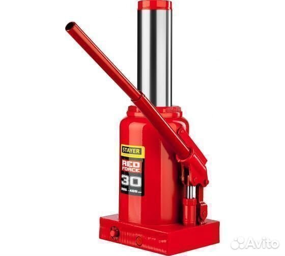 Домкрат бутылочный Stayer RED force 30т 285-465мм