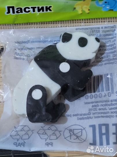 Ластик новый Панда с подвижными ножками