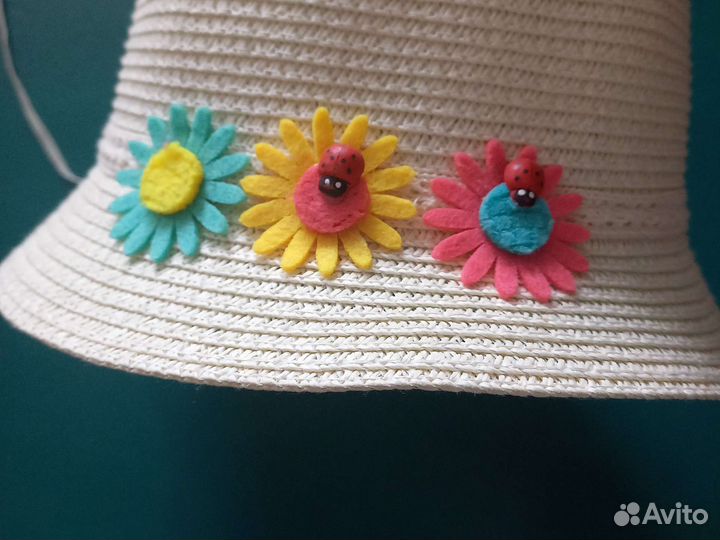 Шляпка для девочки на 3- 4 годика и кукла