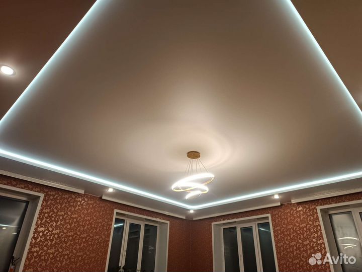 Натяжные потолки.Бесплатный замер. Установка