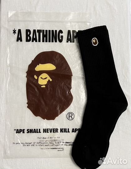 Носки A bathing APE SS23 Logo Оригинал