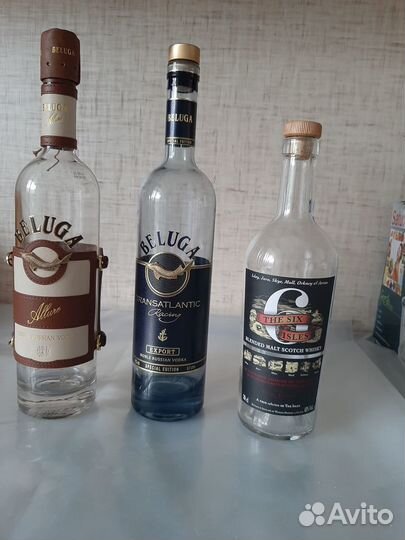 Бутылка стеклянная