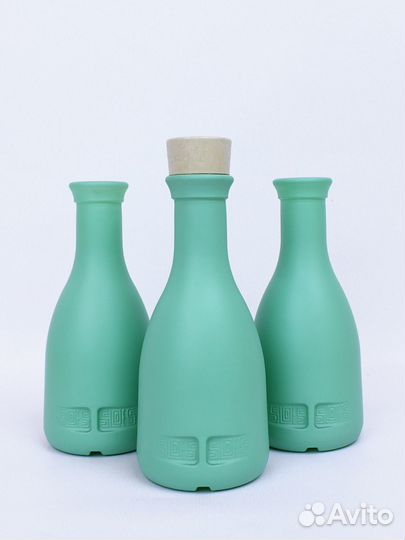 Бутылки стеклянные зеленые 200 мл