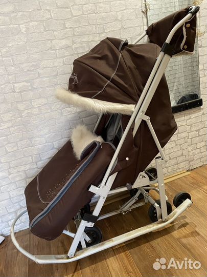 Детские санки коляска