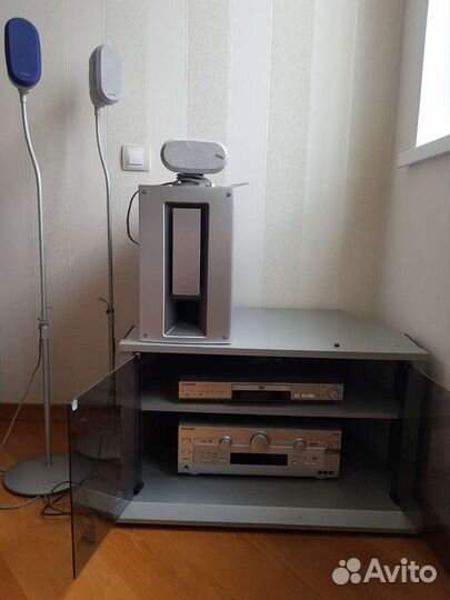 Комплект (Суббуфер,ресивер,плеер,тумба,колонки