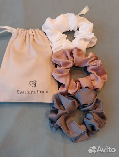 Набор резинок для волос (шелк Армани)