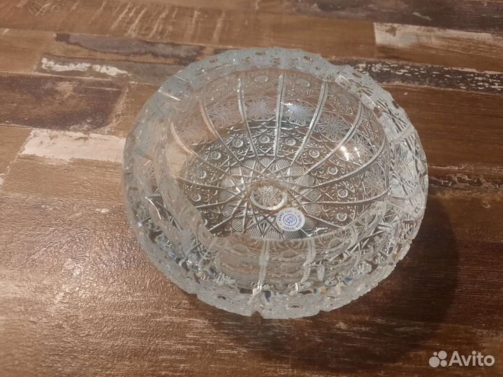 Пепельница, Чехия, хрустальная