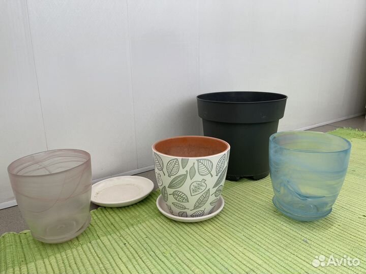 Керамические горшки для цветов бу