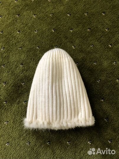 Шапка норковая вязанная