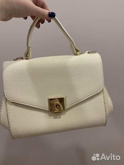 Сумка молочная натуральная кожа