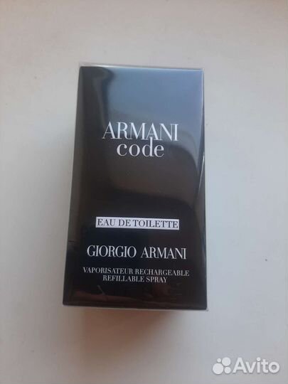 Мужская туалетная вода Armani code