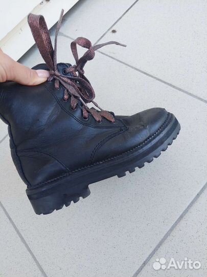 Ботинки кожаные zara