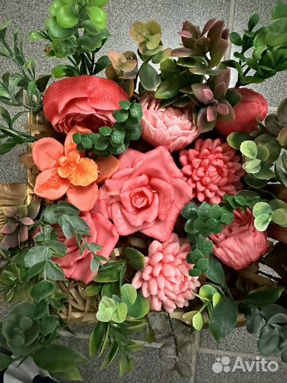 Букет цветов из мыла ручной работы