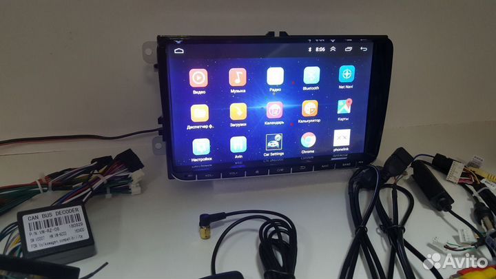 VW Skoda магнитола Андроид AMP 1+16