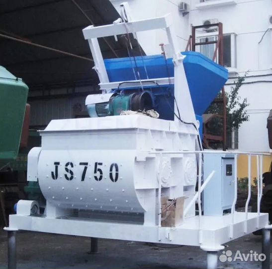 Двухвальный бетоносмеситель JS750 бсу