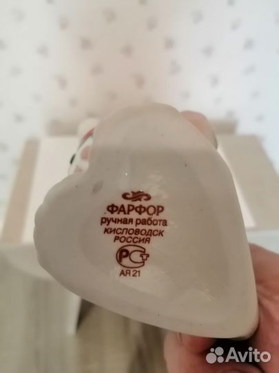 Слон поильник фарфор ручная работа