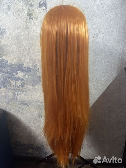Парик рыжий длинный лейс фронт