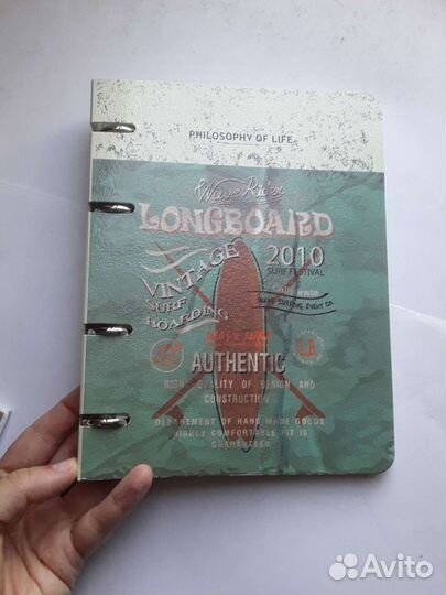 Новая тетрадь нелинованная на метал кольцах