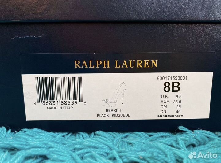 Туфли со съемным медальоном Ralph Lauren оригинал