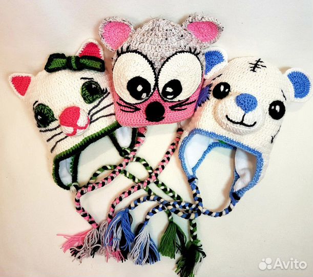 Детская шапочка, мишка, мышка или кошка