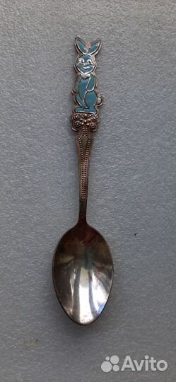 Ложки чайные,СССР. Мельхиор,серебрение,эмаль.Новые