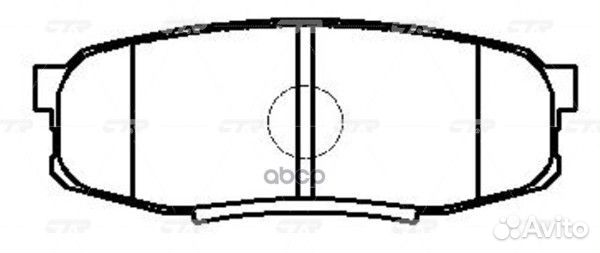 Колодки тормозные дисковые GK1076 CTR