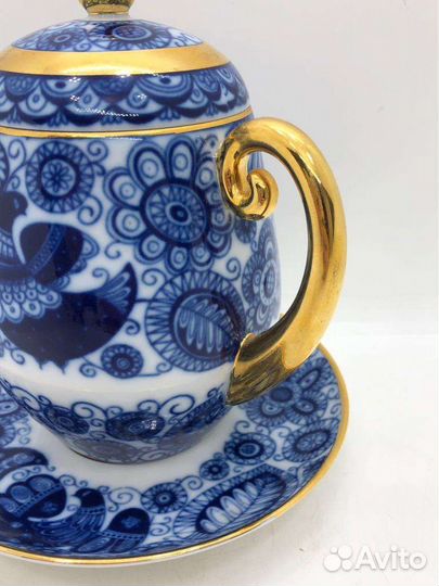 Редкий чайный бокал лфз Жар птица