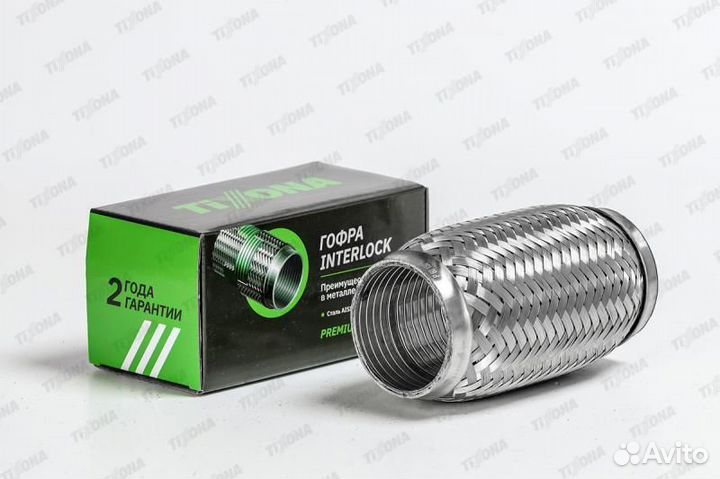 Гофра 60 / 150 (aisi 304 with interlock)