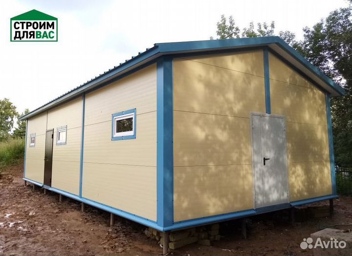 Гараж из сендвич панелей