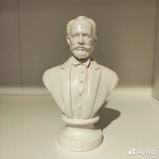 Бюст Чайковского из бисквитного фарфора