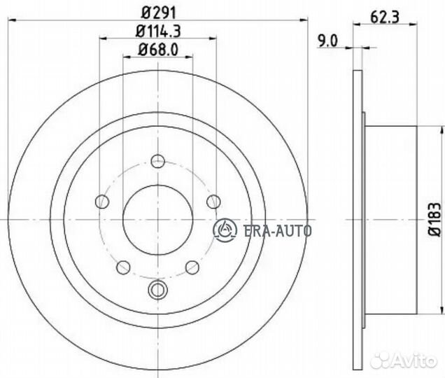 Nisshinbo ND2034K диск тормозной задний\ Nissan Qashqai/Juke 1.6-2.0i/1.5DCi-2.0DCi 07