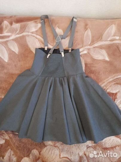 Школьная форма для девочки 128 134 серая