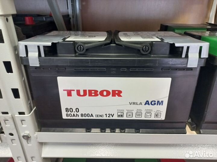 Аккумулятор AGM Tubor 80 ah 800 a