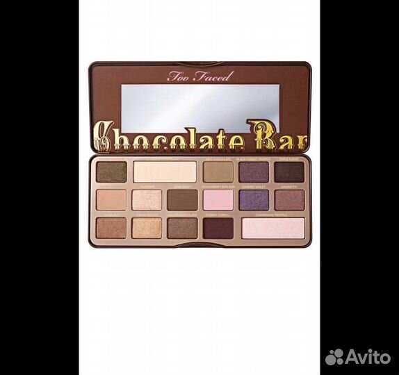 Палетка теней too faced chocolate bar