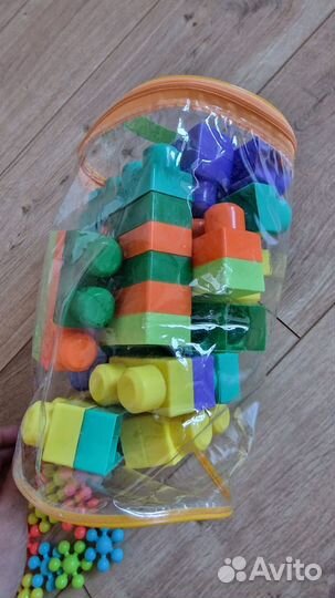 Детский коврик пазл, лего кубики для малышей