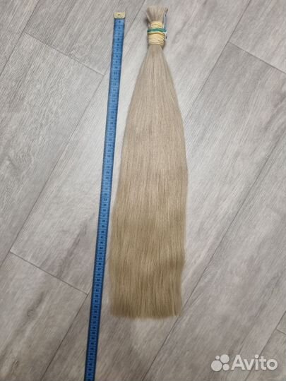 Волосы для наращивания 55 см блонд