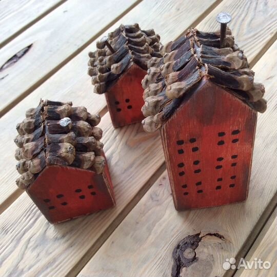 Деревянные домики (декор)