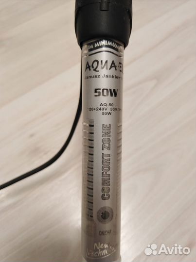 Аквариумный нагреватель aquael 50 вт