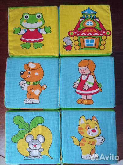 Мягкие кубики большие