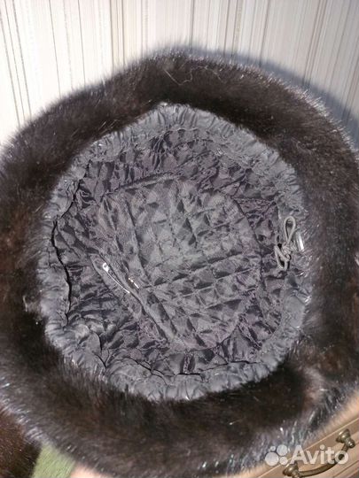 Шапка норковая женская