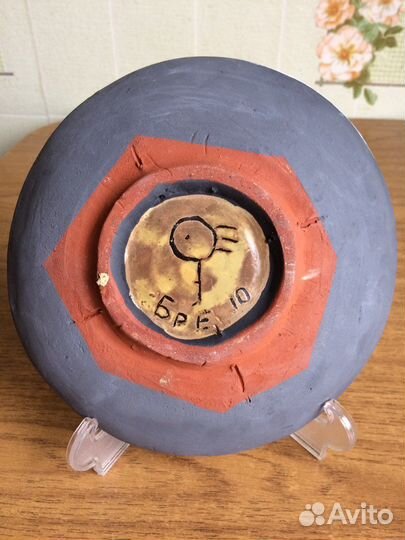 Настенная тарелка СССР керамика