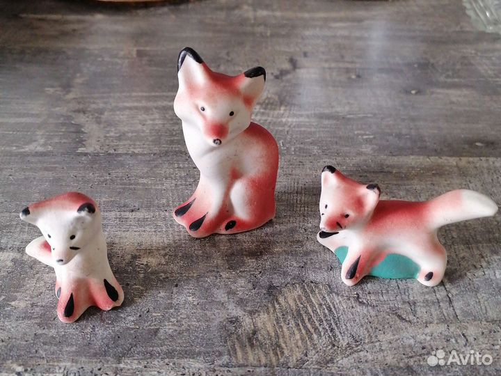Керамические фигурки животных коллекционные СССР