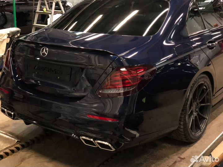 Задний диффузор Е63 W213 AMG