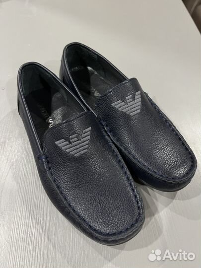 Мокасины кожаные